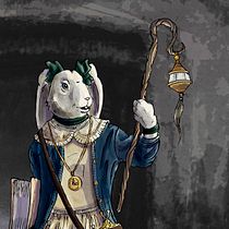 Mein Kursprojekt: Schöpfung von antropomorphen Figuren . Traditional illustration, Character Design, Drawing, Digital Illustration, and Watercolor Painting project by Grosser Tatzelwurm - 02.09.2022