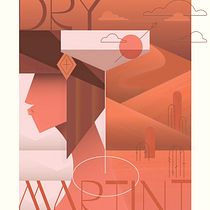 My project in Art Deco Style for Digital Illustration course. Traditional illustration, Fine Arts, Poster Design, and Digital Illustration project by sianwillisgd - 02.09.2022