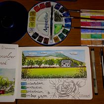 Mi Proyecto del curso: Cuaderno de viaje en acuarela. Traditional illustration, Watercolor Painting, Architectural Illustration, and Sketchbook project by Juan Manuel - 01.29.2022