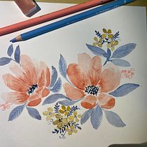Mój projekt z kursu: Piękno akwarelowych kwiatów: poczuj więź z naturą. Ilustração tradicional, Pintura, Pintura em aquarela e Ilustração botânica projeto de Nina - 10.02.2022
