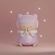 Mi Proyecto del curso: Creación de personajes kawaii en 3D con Blender  Ein Projekt aus dem Bereich Traditionelle Illustration, Design von Figuren, Digitale Illustration, 3-D-Modellierung und Manga von oh sarii - 03.02.2022