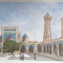 My project in Architectural Sketching with Watercolor and Ink course. Sketching, Drawing, Watercolor Painting, Architectural Illustration, Sketchbook & Ink Illustration project by hester_dijkstra - 01.28.2021