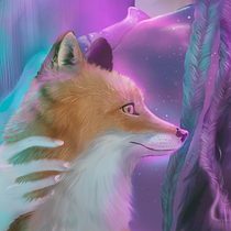 Northern lights - Digital Fantasy Portrait. Traditional illustration, Drawing, Digital Illustration, Portrait Drawing, Digital Drawing, and Digital Painting project by jennivisual - 01.09.2022