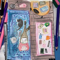 My project in Exploratory Sketchbook: Find Your Drawing Style course. Traditional illustration, Sketching, Creativit, Drawing, Watercolor Painting, Sketchbook, and Gouache Painting project by Oksana Zahharova - 02.10.2022