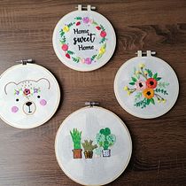 Mi Proyecto del curso: Técnicas básicas de bordado: puntadas, composiciones y gamas cromáticas. Un projet de Création d'accessoires, Création de costumes, Broderie, Théorie des couleurs , et Design textile de Laura Dávila - 10.02.2022