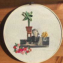 Mama op school. Photograph, Collage, Paper Craft, Printing, DIY, and Textile Design project by Margriet Molenaar - 02.11.2022