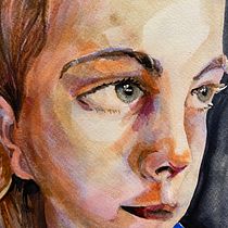 My project in Artistic Portrait with Watercolors course. Fine Arts, Painting, Watercolor Painting, and Portrait Drawing project by karen_dickinson1 - 02.08.2022