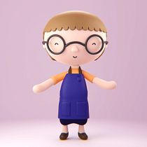 Mi Proyecto del curso: Creación de personajes kawaii en 3D con Blender  Ein Projekt aus dem Bereich Traditionelle Illustration, Design von Figuren, Digitale Illustration, 3-D-Modellierung und Manga von Jorge Reynoso - 10.02.2022