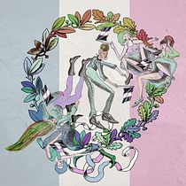 Mi Proyecto del curso: Proyecto para la portada de folleto del Aquelarre Trans.. Un projet de Peinture, Collage, Dessin artistique, Peinture acr , et lique de Alfonso J. Venegas - 11.02.2022
