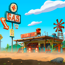 My project in Digital Background Painting for Animation course. Traditional illustration, Animation, Digital Illustration, and Digital Painting project by Antoine Issa Haswany - 02.09.2022