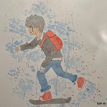 Mi Proyecto del curso: Ilustración manga en acuarela. Traditional illustration, Drawing, Watercolor Painting, and Manga project by conox12 - 02.11.2022