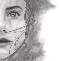 Il mio progetto del corso: Ritratto artistico al carboncino: creare atmosfere. Ilustração tradicional, Artes plásticas, Desenho, Desenho de retrato, Desenho realista, e Desenho artístico projeto de Elisa Durando - 19.05.2022