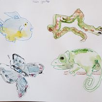 My project in Drawing Techniques to Lose Fear of the Blank Page  course Ein Projekt aus dem Bereich Design, Traditionelle Illustration, Design von Figuren, Kreativität, Zeichnung und Aquarellmalerei von Helene Lefebvre - 12.02.2022