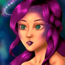 Mi Proyecto del curso: Galaxy. Traditional illustration, Drawing, Digital Illustration, Portrait Drawing, Digital Drawing, and Digital Painting project by Stephy - 02.12.2022
