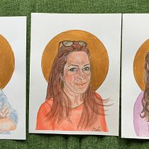 Mein Kursprojekt: Aquarellporträt mit fotografischem Vorbild. Traditional illustration, Watercolor Painting, and Portrait Drawing project by Marret Torres - 02.12.2022