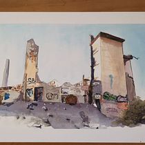 My project in Architectural Sketching with Watercolor and Ink course. Sketching, Drawing, Watercolor Painting, Architectural Illustration, Sketchbook & Ink Illustration project by rutishauser_tino - 02.12.2022