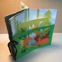 Mon projet du cours : Illustrations en papier découpé : créez des livres extraordinaires. Een project van Traditionele illustratie, Redactioneel ontwerp, Papercraft, Stor, telling,  Boekbinding, Kinderillustratie, DIY y Verhaallijn van Catherine Girard - 12.02.2022