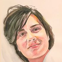 Mi Proyecto del curso: Retrato en acuarela a partir de una fotografía. Traditional illustration, Watercolor Painting, and Portrait Drawing project by Victoria Pérez Escrivá - 02.05.2022
