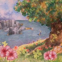 Buscando naturaleza. Traditional illustration, Drawing, Watercolor Painting, and Editorial Illustration project by gelouro - 02.13.2022