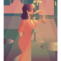 My project in Art Deco Style for Digital Illustration course. Traditional illustration, Fine Arts, Poster Design, and Digital Illustration project by Suong Nguyen - 02.13.2022