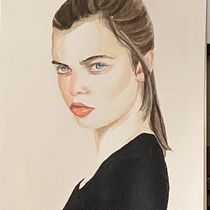 My project in Watercolor Portrait from a Photo . Traditional illustration, Watercolor Painting, and Portrait Drawing project by vacker8 - 02.13.2022