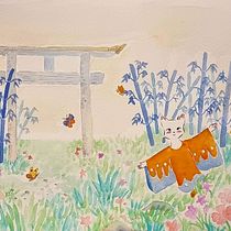 Mein Kursprojekt: Aquarellillustration mit japanischen Einflüssen. Un progetto di Illustrazione tradizionale, Disegno e Pittura ad acquerello di Stefanie Wagner - 17.02.2022
