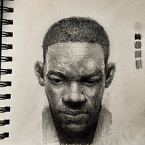 Mi Proyecto del curso:  Dibujo de retrato artístico: captura expresiones auténticas. Un projet de Illustration traditionnelle, Beaux Arts, Esquisse , Dessin au cra, on, Dessin, Dessin de portrait, Dessin réaliste, Dessin artistique , et Dessin anatomique de José Miguel Morales Gómez - 13.02.2022