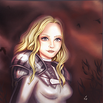 Meu projeto do curso: Retrato de personagens femininas com Procreate. Projekt z dziedziny Trad, c, jna ilustracja, Ilustracja c, frowa, R, sunek c i frow użytkownika Íu Nunes - 10.02.2022