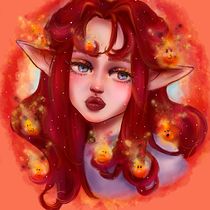 Mi Proyecto del curso: Retratos digitales de fantasía con Photoshop. Traditional illustration, Drawing, Digital Illustration, Portrait Drawing, Digital Drawing, and Digital Painting project by violeta salas - 02.14.2022