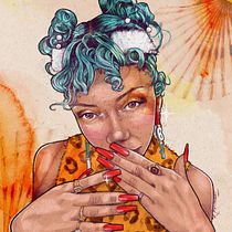 My project in Illustrated Portraits with Procreate course. Ilustração tradicional, Ilustração vetorial, Ilustração digital, e Desenho de retrato projeto de Tamara Di Lullo - 05.08.2021