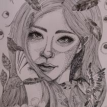 Mi Proyecto del curso: Retrato a tinta con tramas y puntos. Desenho a lápis, Desenho, Desenho realista, Desenho anatômico e Ilustração com tinta projeto de Virginia Daga - 14.02.2022