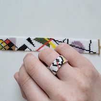 My project in Beaded Jewelry Design: Weave Elegant Patterns course. Projekt z dziedziny Projektowanie dodatków, Craft, Projektowanie biżuterii i  Tkactwo użytkownika Alena Miller - 14.02.2022