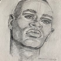 My project in Portrait Sketchbooking: Explore the Human Face course. Un proyecto de Bocetado, Dibujo, Dibujo de Retrato, Dibujo artístico y Sketchbook de manonchateauneuf - 14.02.2022