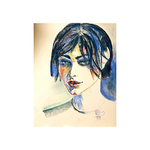 Mon projet du cours : Création de portraits expressifs avec des pastels secs. Traditional illustration, Fine Arts, Drawing, Portrait Drawing, and Artistic Drawing project by Marlène Regazzoni - 02.14.2022
