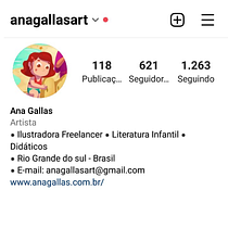 Meu projeto do curso: Criação de um portfólio de ilustração no Instagram. Un projet de Illustration numérique, Gestion de portefeuille, Instagram, Design pour les réseaux sociaux et Illustration traditionnelle de Ana Paula Gallas Fernandes - 14.02.2022