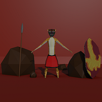 Mi Proyecto del curso: Modelado de personajes low poly para videojuegos Ein Projekt aus dem Bereich 3D, 3-D-Modellierung, Videospiele, Design von 3-D-Figuren und Design für Videospiele von mfb3d - 05.02.2022