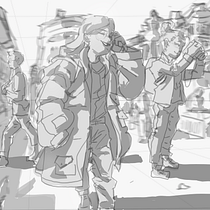 Mi Proyecto del curso: Fundamentos del dibujo de personas a partir de la imaginación. Traditional illustration, Fine Arts, Sketching, Pencil Drawing, Drawing, Artistic Drawing, and Figure Drawing project by fuchsiakt - 02.12.2022