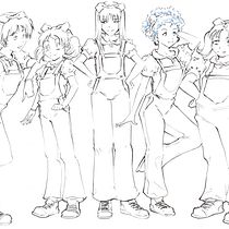 My project in Drawing Manga Characters from Scratch course. Traditional illustration, Character Design, Comic, Pencil Drawing, Drawing, and Manga project by Nilton Costa - 02.15.2022