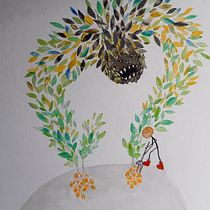 Mon projet du cours : Introduction à l’illustration pour enfants. Traditional illustration, Fine Arts, Painting, Pencil Drawing, Drawing, Watercolor Painting, Children's Illustration, and Narrative project by jordane.negre - 02.16.2022