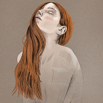 Mój projekt z kursu: Rysowanie portretów z użyciem Procreate. Ilustração tradicional, Ilustração vetorial, Ilustração digital, e Desenho de retrato projeto de kingamaslanka97 - 16.02.2022