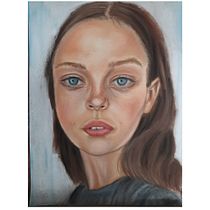 My project in Realistic Chalk Pastel Portraits course. Traditional illustration, Fine Arts, Drawing, Portrait Drawing, and Realistic Drawing project by Nancy Maragkaki - 02.16.2022