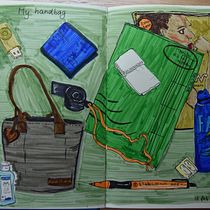 Mijn project van de cursus: Geïllustreerd dagboek: een bewuste dagelijkse praktijk. Fine Arts, Sketching, Creativit, Drawing, and Sketchbook project by Ulrike Schluter - 02.16.2022