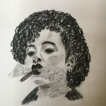 My project in Artistic Charcoal Portraiture: Creating Atmosphere course. Traditional illustration, Fine Arts, Drawing, Portrait Drawing, Realistic Drawing, and Artistic Drawing project by yvonnejvirgo - 02.16.2022