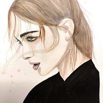 Mi Proyecto del curso: Retrato en acuarela a partir de una fotografía. Traditional illustration, Watercolor Painting, and Portrait Drawing project by Gabriela Silva - 02.16.2022