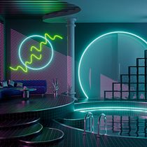 Mi Proyecto del curso: Visualización 3D de interiores retro con Cinema 4D . 3D, Modelagem 3D, e Arquitetura digital projeto de Diego Civera - 16.02.2022
