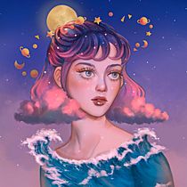 My project in Digital Fantasy Portraits with Photoshop course. Traditional illustration, Drawing, Digital Illustration, Portrait Drawing, Digital Drawing, and Digital Painting project by Ksenia Galicheva - 02.16.2022