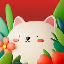 My Kawaii Dog in 3D with Blender Ein Projekt aus dem Bereich Traditionelle Illustration, Design von Figuren, Digitale Illustration, 3-D-Modellierung und Manga von Thinh Tran - 04.02.2022