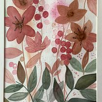 Mon projet du cours : Aquarelle florale créative : renouez avec la nature. Ilustração tradicional, Pintura, Pintura em aquarela e Ilustração botânica projeto de Annie Gachet - 17.02.2022