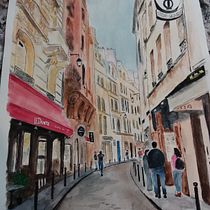 My project in Architectural Sketching with Watercolor and Ink course. Sketching, Drawing, Watercolor Painting, Architectural Illustration, Sketchbook & Ink Illustration project by Cheryl Kraushar - 02.10.2022