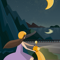 Dynamic Vector Illustration: Keys to Color and Composition course. Een project van Traditionele illustratie, Vectorillustratie, Digitale illustratie y Redactionele illustratie van Mariana Kravchyshyn - 15.02.2022